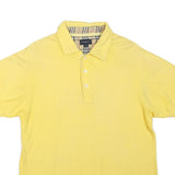BURBERRY Mens Yellow Polo Shirt M Cotton Blend Short Sleeve Plain Classic
