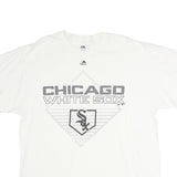 MAJESTIC Mens White Chicago White Sox Graphic T-Shirt XL Short Sleeve Crew Neck