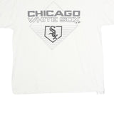 MAJESTIC Mens White Chicago White Sox Graphic T-Shirt XL Short Sleeve Crew Neck