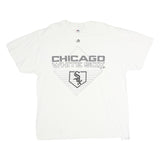 MAJESTIC Mens White Chicago White Sox Graphic T-Shirt XL Short Sleeve Crew Neck