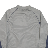 CHAMPION Mens Grey & Navy Track Jacket L Polyester Blend Windbreaker Zip