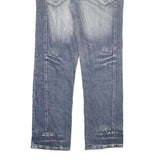 HARDY YANTO Mens Jeans Blue Regular Straight Denim Light W34 L32 Casual Wear