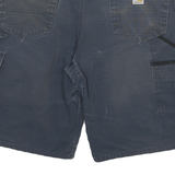 CARHARTT Mens Cargo Blue Denim Shorts 2XL W34 Workwear Durable Pocketed