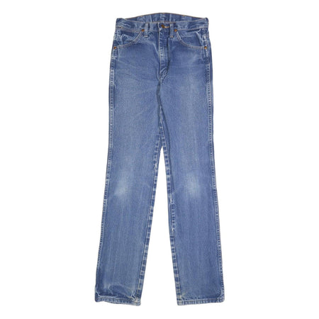 WRANGLER Mens Regular Fit Blue Denim Jeans W29 L36 Classic Cotton Zip