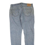 LEVI'S 505 Mens Jeans Blue Regular Straight Denim Medium W36 L34 Classic Zip