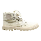 PALLADIUM Lace-Up Boots Beige Canvas Womens UK 7
