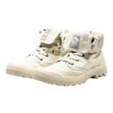 PALLADIUM Lace-Up Boots Beige Canvas Womens UK 7