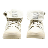 PALLADIUM Lace-Up Boots Beige Canvas Womens UK 7