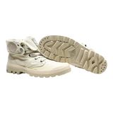 PALLADIUM Lace-Up Boots Beige Canvas Womens UK 7