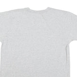 ADIDAS Womens Grey Graphic T-Shirt M Short Sleeve V-Neck Casual Cotton Blend