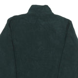 LL BEAN Womens Green Zip Jacket M Polyester Fleece Plain Outdoor Warm Layer