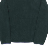 LL BEAN Womens Green Zip Jacket M Polyester Fleece Plain Outdoor Warm Layer