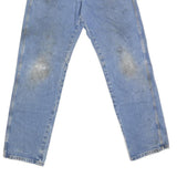 DICKIES Mens Jeans Blue Regular Straight Denim Medium W30 L33 Workwear Zip
