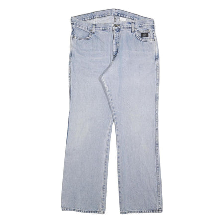 HARLEY DAVIDSON Womens Jeans Blue Regular Straight Denim Light W34 L30 Stylish