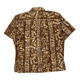 Cooke Street Hawaiian Shirt - XL Brown Cotton