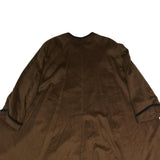 YELL Womens Brown Button Cotton Jacket L Classic Plain Stylish Outerwear