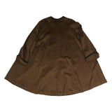 YELL Womens Brown Button Cotton Jacket L Classic Plain Stylish Outerwear