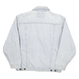 CAMPUS Mens Blue Denim Jacket M Cotton Button Plain Classic Casual Outerwear