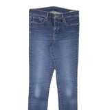 LEVI'S Womens Slim Blue Denim Slim Skinny Jeans W29 L30 Classic Cotton Blend Zip