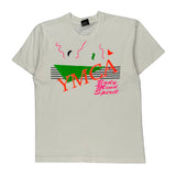Ymca Screen Stars Graphic T-Shirt - Large White Cotton Blend