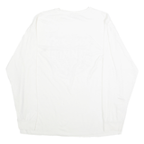 PORT AND COMPANY Mens White Summer Shootout Graphic T-Shirt XL Long Sleeve Crew