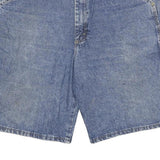OLD MILL Mens Blue Denim Casual Cotton Blend Shorts 2XL W36 Carpenter Pockets
