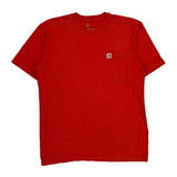 Carhartt T-Shirt - Medium Red Cotton
