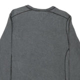 TOMMY HILFIGER Womens Grey Long Sleeve Crew Neck Cotton Blend T-Shirt M