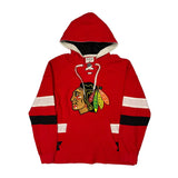 Chicago Blackhawks Ccm Nhl Hoodie - Large Red Cotton