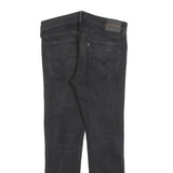 LEVI'S Line 8 Mens Jeans Black Slim Skinny Denim W34 L32 Stretch Zip Fly