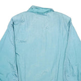 Haband Womens Blue Nylon Jacket M Plain Zip Lightweight Casual Outerwear