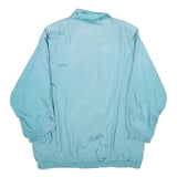 Haband Womens Blue Nylon Jacket M Plain Zip Lightweight Casual Outerwear