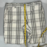 Dickies Checked Shorts - 38W 11L White Cotton