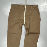 Carhartt Double Knee Carpenter Trousers - 40W 30L Brown Cotton