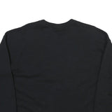 CHAMPION Mens Black Cotton Blend Crew Neck S Sweatshirt Classic Logo Pullover