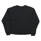 CHAMPION Mens Black Cotton Blend Crew Neck S Sweatshirt Classic Logo Pullover