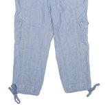 FADED GLORY Womens Shorts Blue Casual Cargo Plain UK 8 W30 Cotton