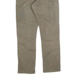 CARHARTT Mens Relaxed Straight Beige Cotton Blend W32 L32 Workwear Trousers