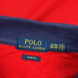 Age 13-14 Polo By Ralph Lauren Slim Fit Polo Shirt - XL Red Cotton