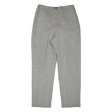 LARRY LEVINE Womens Grey Polyester Blend Regular Leg Trousers W30 L30