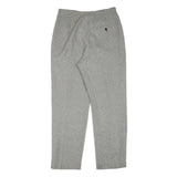 LARRY LEVINE Womens Grey Polyester Blend Regular Leg Trousers W30 L30