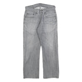LEVI'S 514 Classic Mens Jeans Grey Classic Straight Denim Light W28 L25 Zip