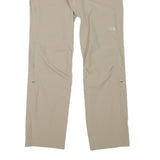 THE NORTH FACE Womens Beige Cotton Blend Regular Straight Trousers W31 L31