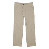 THE NORTH FACE Womens Beige Cotton Blend Regular Straight Trousers W31 L31