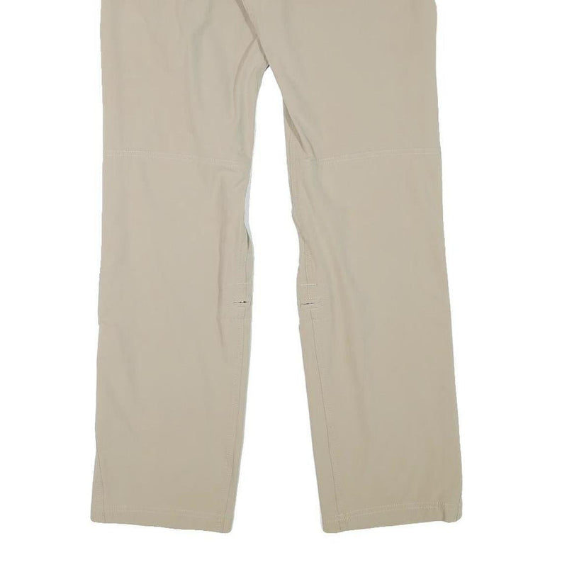 THE NORTH FACE Womens Beige Cotton Blend Regular Straight Trousers W31 L31