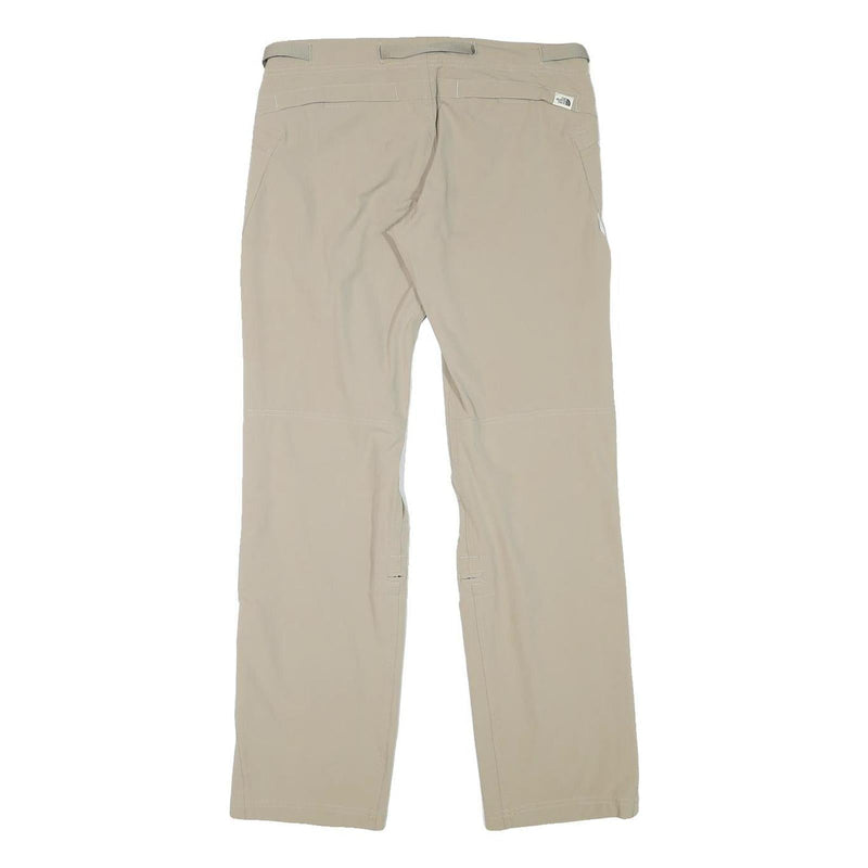 THE NORTH FACE Womens Beige Cotton Blend Regular Straight Trousers W31 L31
