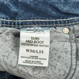 Silver Jeans - 30W UK 10 Blue Cotton Blend
