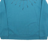 COUNTRY STORE Womens Blue Pullover Crew Neck L Embellished Sweatshirt
