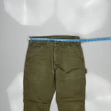 Carhartt Carpenter Trousers - 32W 30L Green Cotton