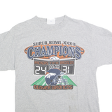 LOGO ATHLETIC Mens Grey Denver Broncos Super Bowl XXXII Champions Graphic